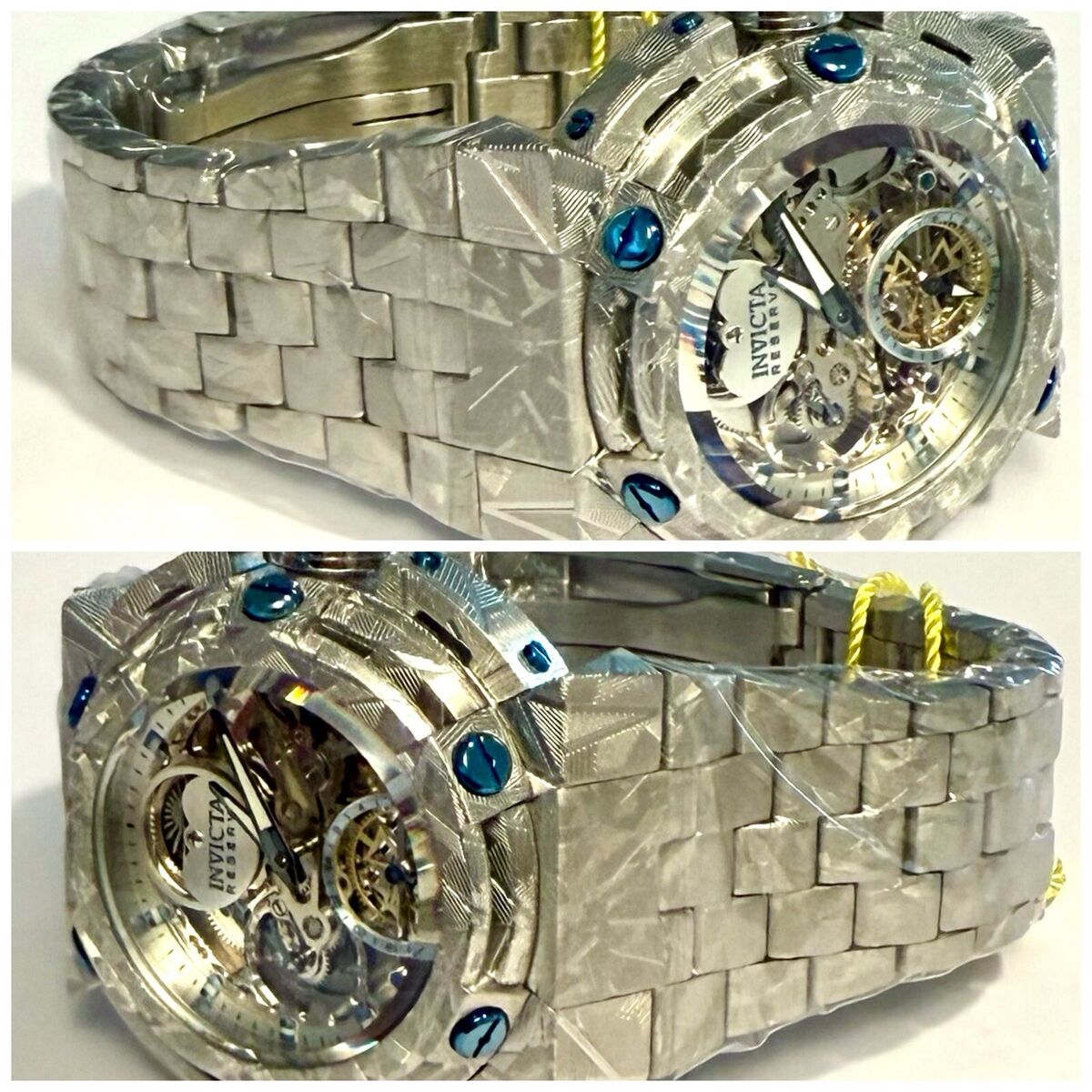 46mm Auto LaserAcid Etched X-WING Silvertn Bracelet Day 46mm Auto LaserAcid Etched X-WING Silvertn Bracelet Day