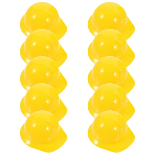 10 Pcs Mini Construction Hat Baby Safety Doll Party Hats Toys