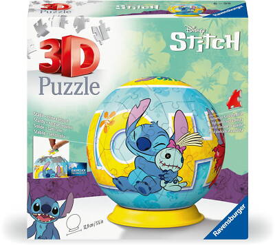 72 Teile Ravensburger 3D Puzzle Ball Disney Stitch 11596