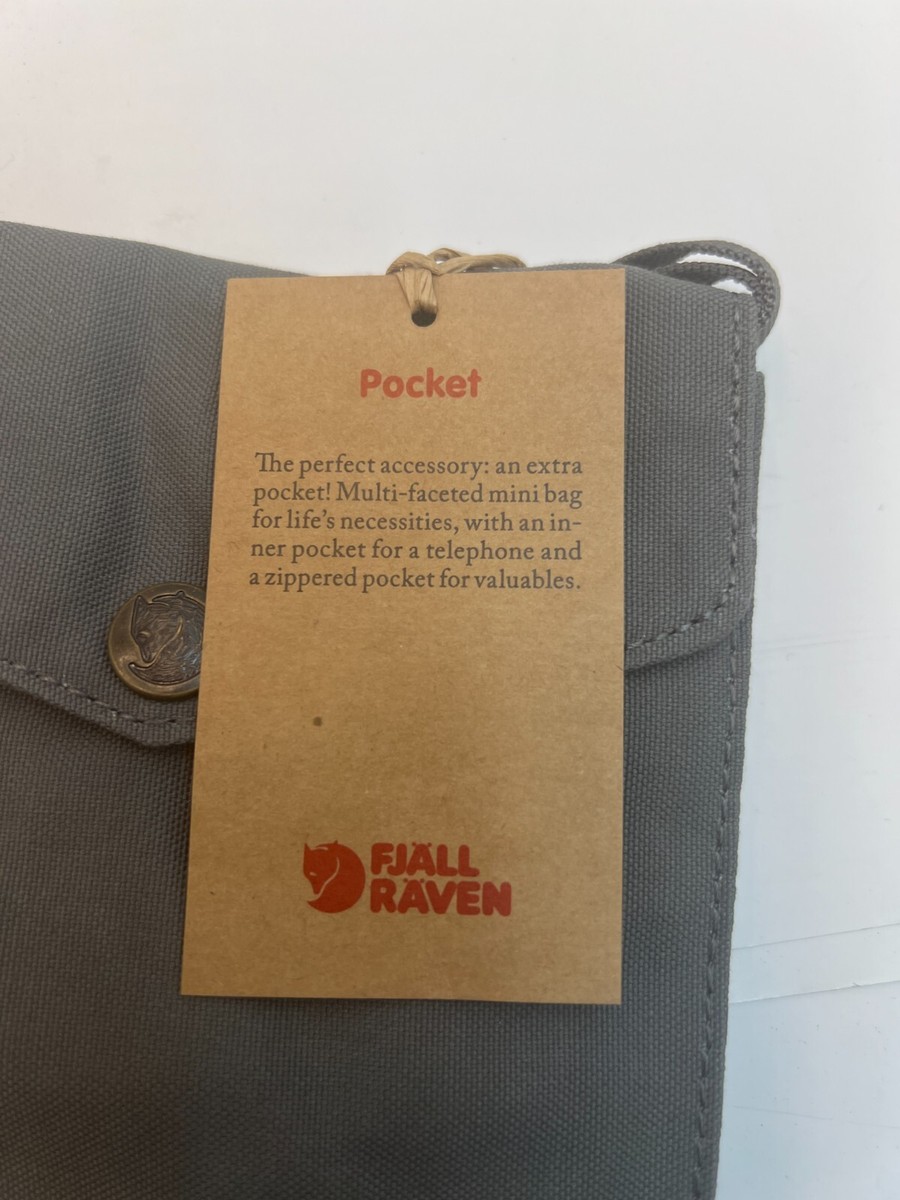 FJALLRAVEN|BAG ACCESSORIES (POCKET SUPER GREY (24221/04 QTY 1) Fjallraven Pocket Shoulder Bag 24221 Pocket 046 Super