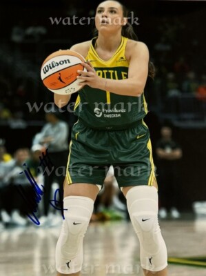 NIKA MUHL BASKETTEUR RÉIMPRESSION PHOTO SIGNÉE 8X11. #2