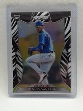 Dennis Santana 2019 Prizm Baseball - ZEBRA RC (30/99) Los Angeles Dodgers