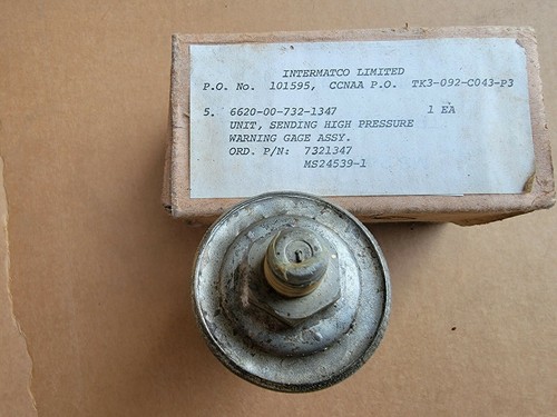MS 24539-1 24V Oil Air Pressure sending Unit, 0-120 M38, M37, M35 Etc. - Foto 2 di 3