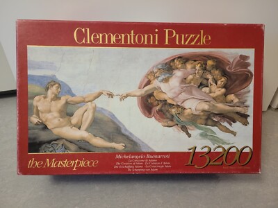 Clementoni: 38004 Puzzle Michelangelo Die Erschaffung Adams 13200 Teile