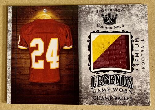 CHAMP BAILEY 2021 Sportkings 3 Color Game Used Worn JERSEY Sport Kings Legends - Picture 1 of 2
