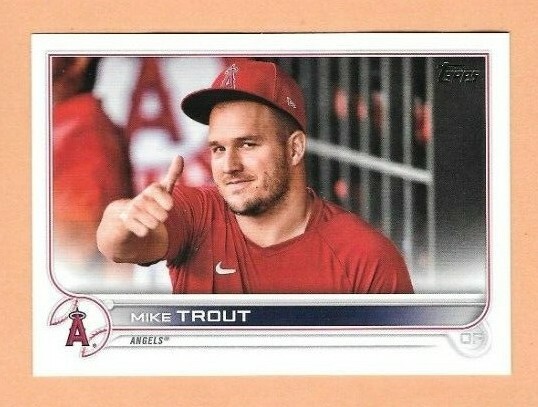 2022 Topps Series 1 MIKE TROUT SP Photo Variation #27 Anaheim Los Angeles Angels