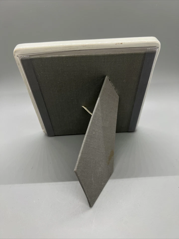 Marco de fotos de cerámica para hija mesa 3D 6x6 blanco mi recuerdo cuadrado Foto 3 de 4