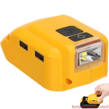Power Source Li-ion Battery Dual USB Charger Adapter DCB090 for Dewalt 20V NEW