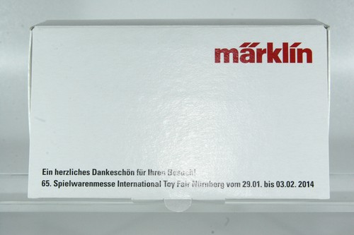 Märklin 80124 SOMO 65. Spielwarenmesse Nürnberg 29.01. a 03.02 2014 embalaje original (B) - Imagen 2 de 2