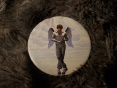 VINTAGE PROMO PINBACK BUTTON - MOVIE - HEAVEN CAN WAIT-WARREN BEATTY 1975