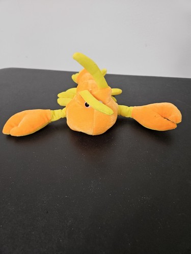 Orange And Yellow Stuffed Crab Plush Animal Vending Claw Animal - Picture 2 of 5