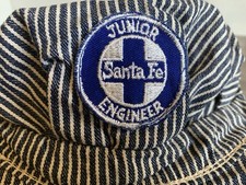 VTG Junior Santa Fe Hat Railroad Train Engineer Conductor Children Kids