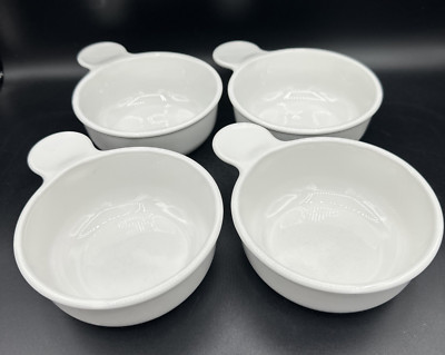Corning Ware Single Serve 15 oz. Set of 4 White Grab-It Bowls P-150-B | eBay