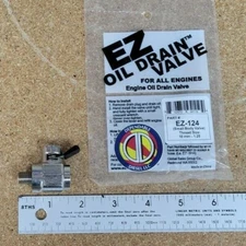 EZ Oil Drain Valve (Small Body Valve). # EZ-124. Thread: 10mm-1.25
