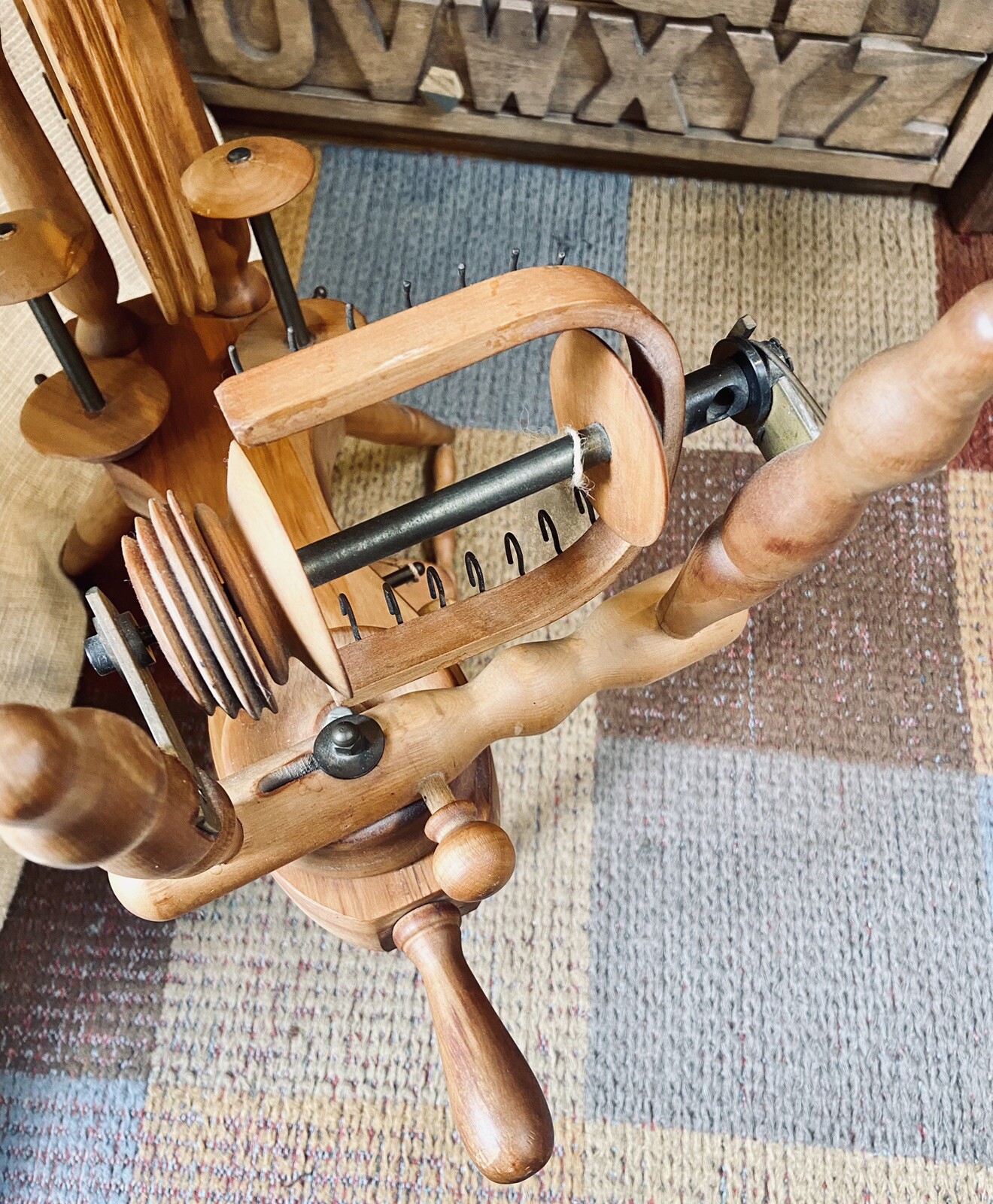 Vintage Pipy Spinning Wheel eBay