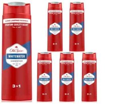 6 x 400ml Old Spice Shower Gel 3in1 Fresh Body Hair Face Wash for Men 7.91 per litre