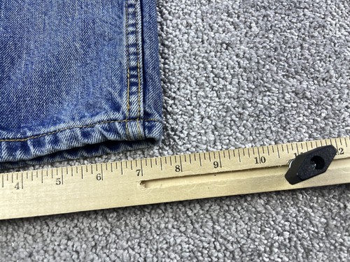 Levis 505 Jeans Mens 33x30 Blue Denim Regular Fit Straight Leg Cotton Yellow Tab - Picture 15 of 16