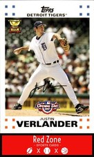2007 Topps Opening Day - #187 Justin Verlander NM/NM+. ROOKIE CUP QTY