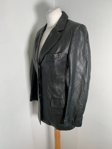 GUCCI Tom Ford Leather Blazer Size 40 UK 8 10 VGC fitted jacket lined classic - Picture 10 of 20