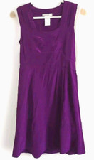 CHLOÈ Purple Silk pullover sleeveless midi square neck Dress FR 36 US 4 Small