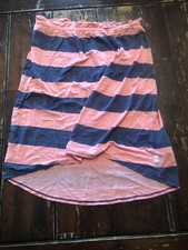 Tommy Hilfiger Girls XL 10, 12, 14 Coral Jean Blue Hi Lo Skirt
