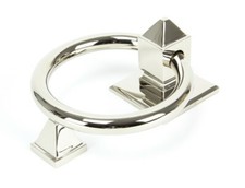 Vom Amboss 90286 T&uuml;rklopfer mit Ring aus poliertem Nickel