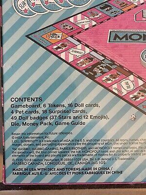 Monopoly Game: LOL Surprise! Edition Board Game for Kids Ages 8 and Up