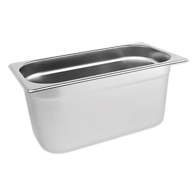 EDELSTAHL PFANNE TOPF BEHÄLTER GASTRONORM 1/3 GRÖSSE 150mm TIEFE WASSERBAD
