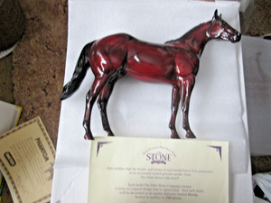 Peter Stone  ISH Ideal Stock Horse mold Woody, woodgrain glossy 2500 made COA