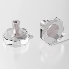Crystal Cabinet Drawer Knobs 8 Pack Crystals Brushed Nickel Cabinets Pulls