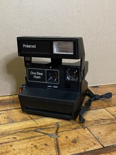 Vintage Polaroid One Step Flash 600 Film Instant Camera Tested Works