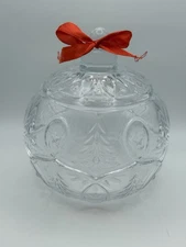 Shannon by Godinger Gatherings - Crystal Ornament Shaped Gift Box w/ Red Bow