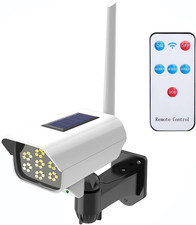 Solar Powered Fake Security Camera, Dummy Simulated CCTV Surveillance System wit