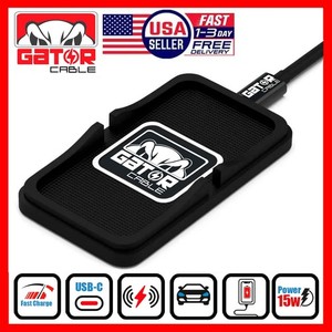 Car Wireless Phone Charger Pad Fast Charge Mat 15W for iPhone Samsung Universal
