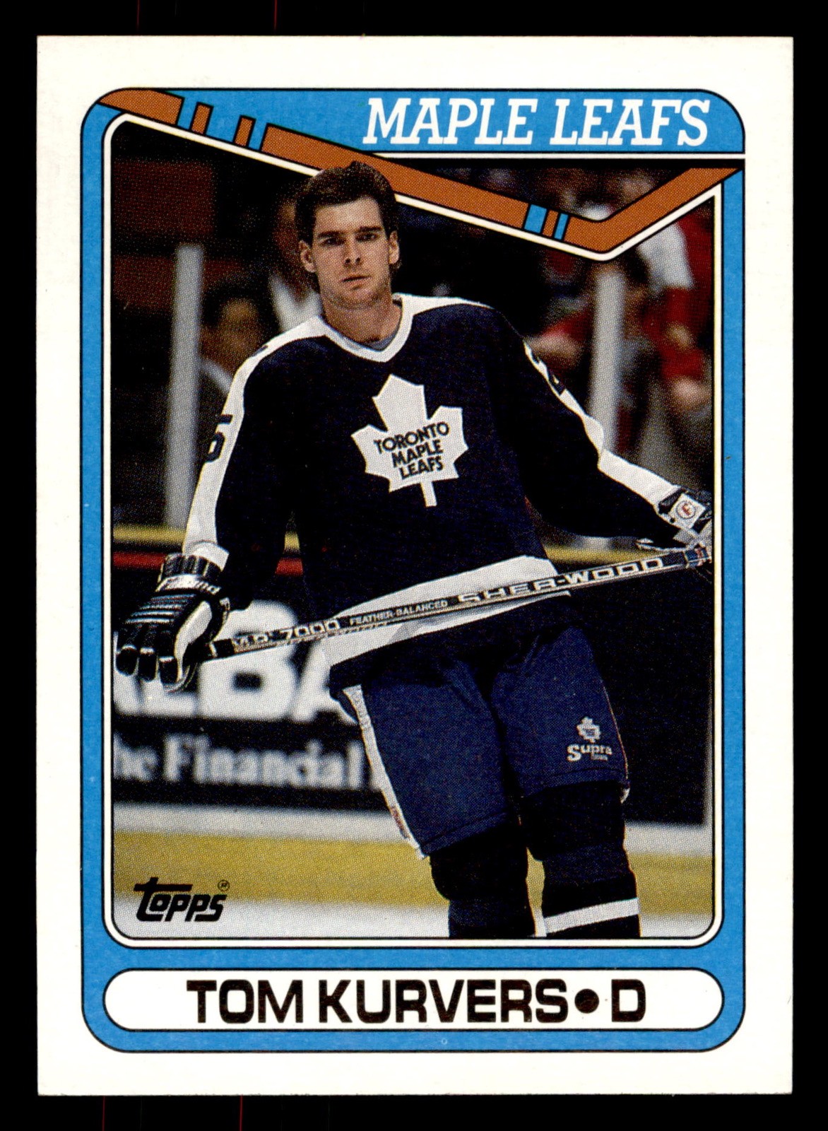 11 Tom Kurvers  Maple Leafs 1990 Topps Hockey Sports Trading Card