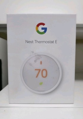 Google Nest Thermostat E - Programmable Smart Thermostat - White T4000ES A0063