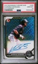 2022 Bowman Chrome Mega Box Autographs Warming Bernabel #WB PSA 10