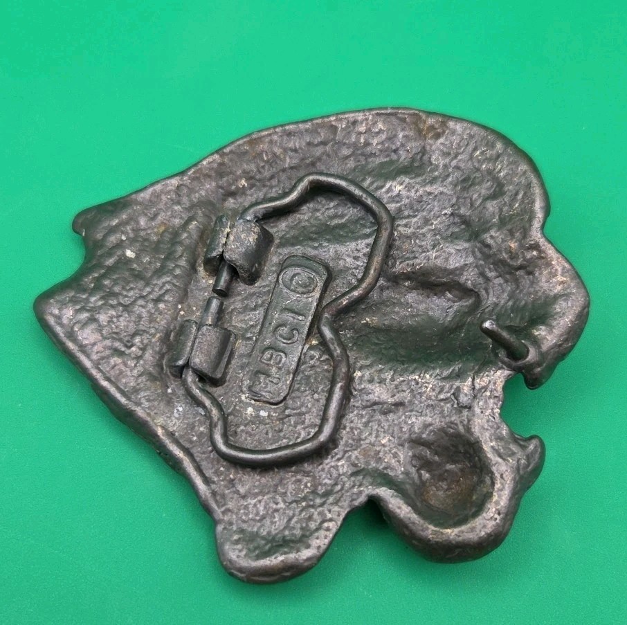 MBCI Brasstone Panther Mountain Lion Cougar Belt Buckle 1970s-80s Vintage  thumbnail 4