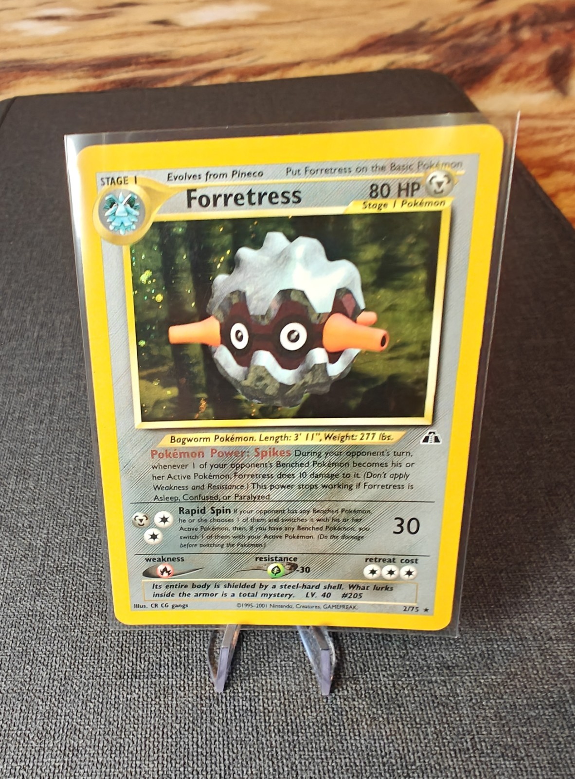 Pokemon Forretress 2/75 Neo Discovery Holo Rare WOTC 2001 Vintage Card TCG