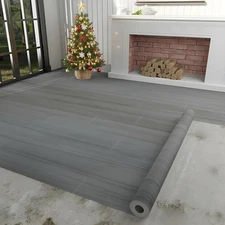 Vinyl Flooring Roll 53 Sq.Ft | 3'4"W X 16'5"L, PVC Leather-Like Linoleum Floor C