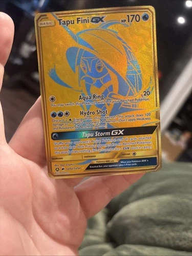 Pokemon Tapu Fini GX SV92/SV94 Sun & Moon Hidden Fates Shiny Vault Near Mint