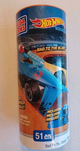 Mega Bloks Hot Wheels Building Set Bad To The Blade #91719 Car + Figure - Picture 2 of 7