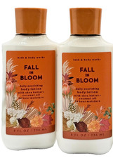 x2 NEW Bath  Body Works Lot of 2 Bottles Fall In Bloom Body Lotion Cream 8 oz
