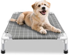 Elevated Pet Bed Dog Cot- Pet Bed for Small Dogs | Raised Dog Bed for Indoor ...