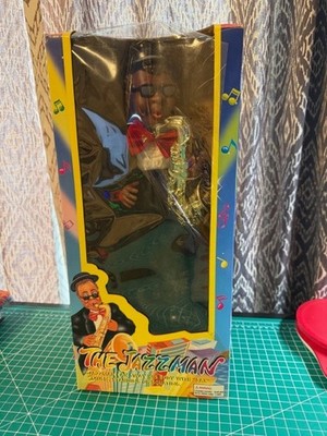 BLACKY JAZZMAN ジャズ歌手 フィギュアオルゴール The Jazzman Singing and Dancing 17in Doll Battery Operated Vintage