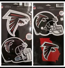 2 - 2 packs of Atlanta Falcons Magnets Officially Licensed For The NFL 