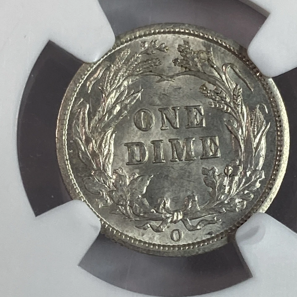 1892-O Barber Dime 10c NGC Certified MS61 - Image 4 of 4