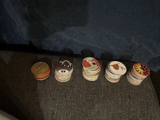 Pogs and Slammers Vintage 90s Collectible Lot- 150 Pogs & 6 Slammers 