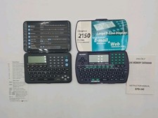 Lot of 2 Vintage Electronic Organizers PDA Sharp EL-6710S  Personal Data...