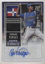 2015 Contenders International Ticket Cracked Ice 23/23 Carlos Vargas #3 Auto 0d4
